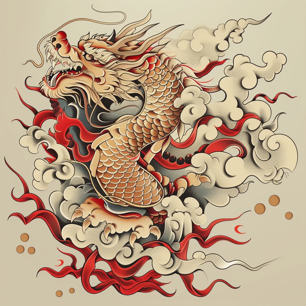 中国龙手稿