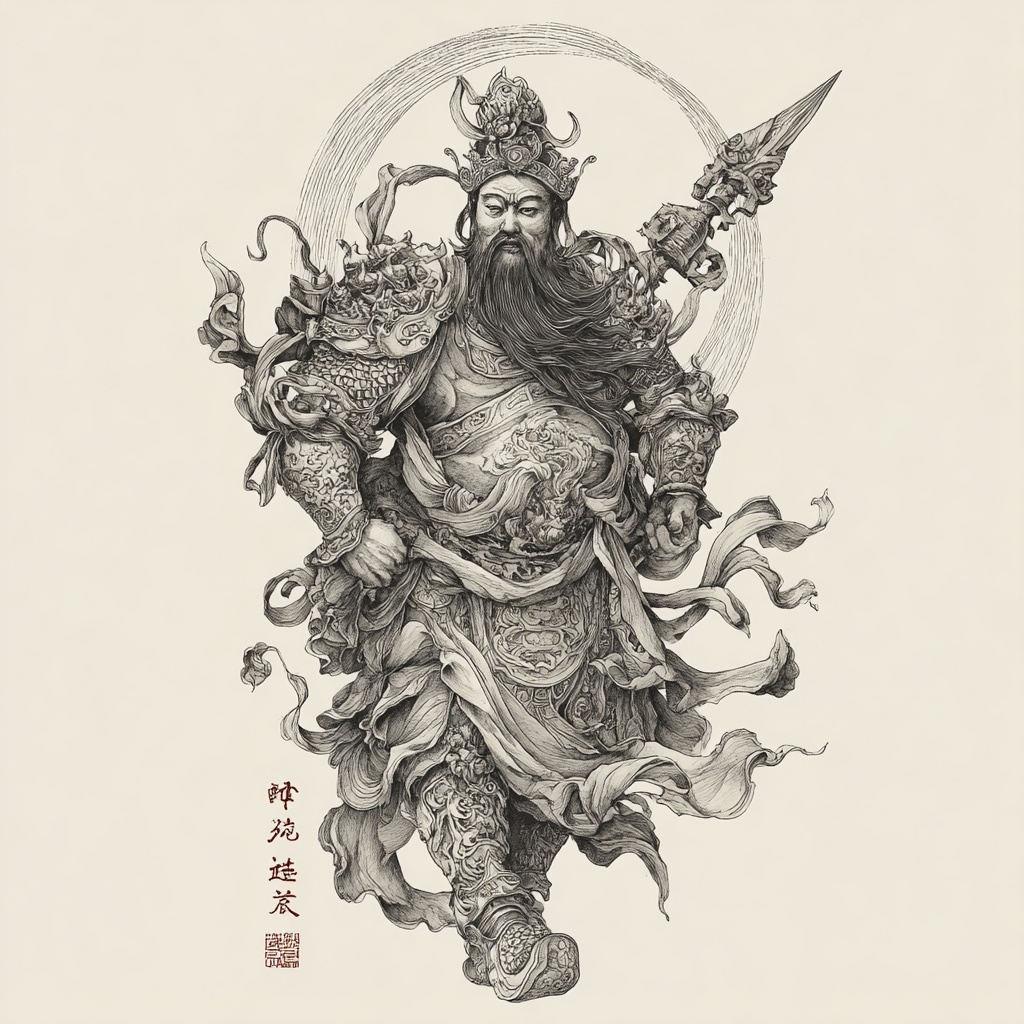 传统人物手稿