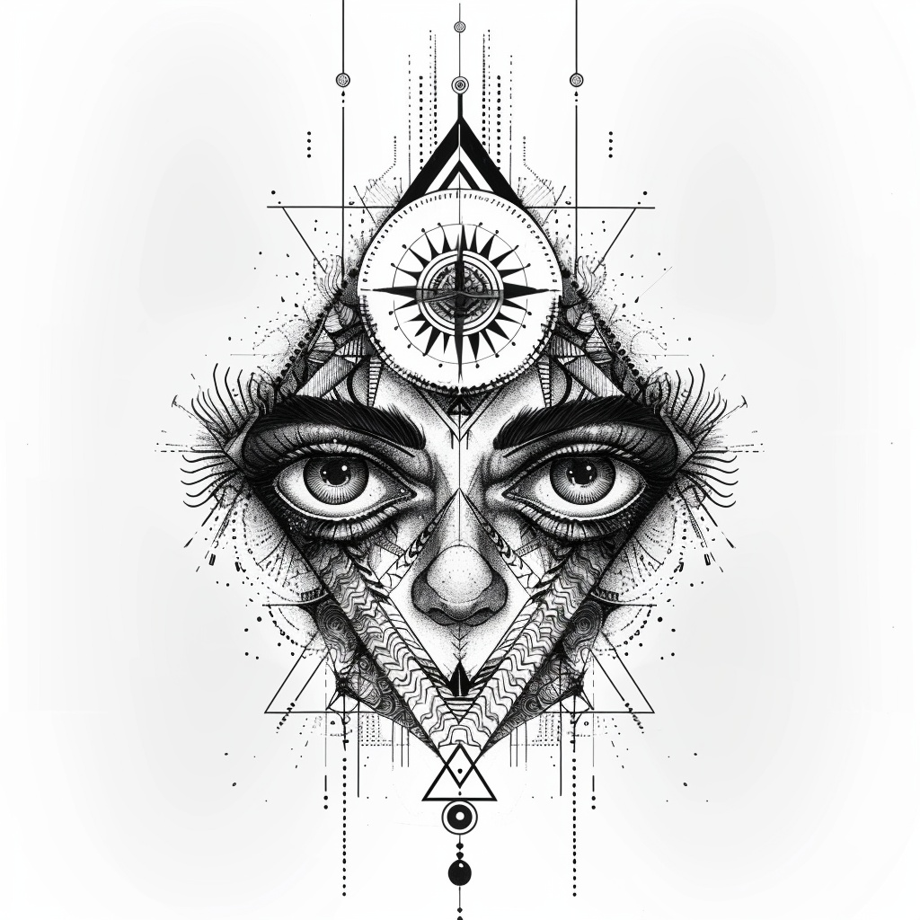 几何图腾元素手稿